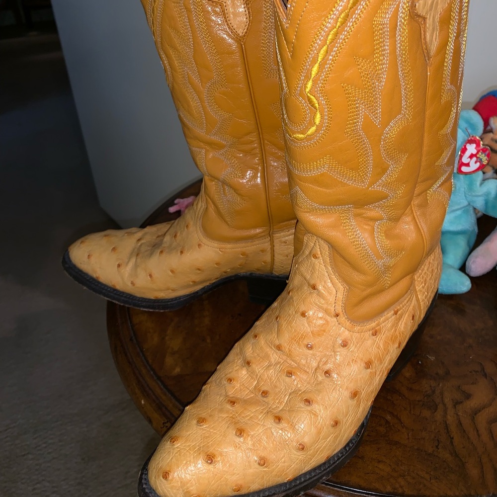 🐡Genuine Ostrich skin boots 🐡